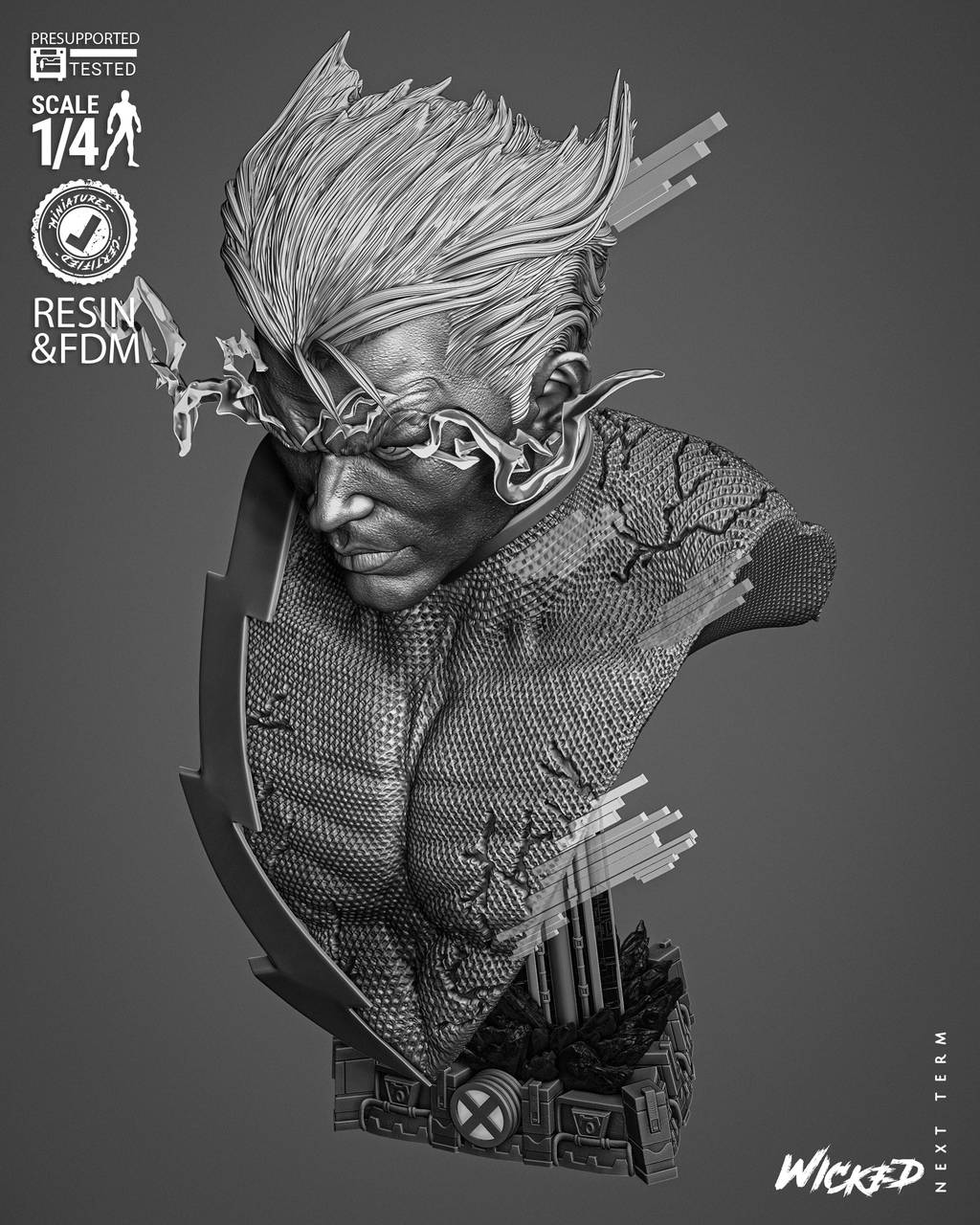 P站图纸印象馆 3DWicked 漫威 快银 3DWicked 漫威 快银