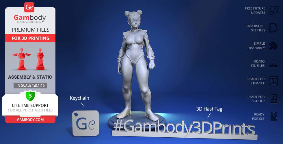 P站图纸印象馆 Gambody 街头霸王 春丽 Gambody 街头霸王 春丽