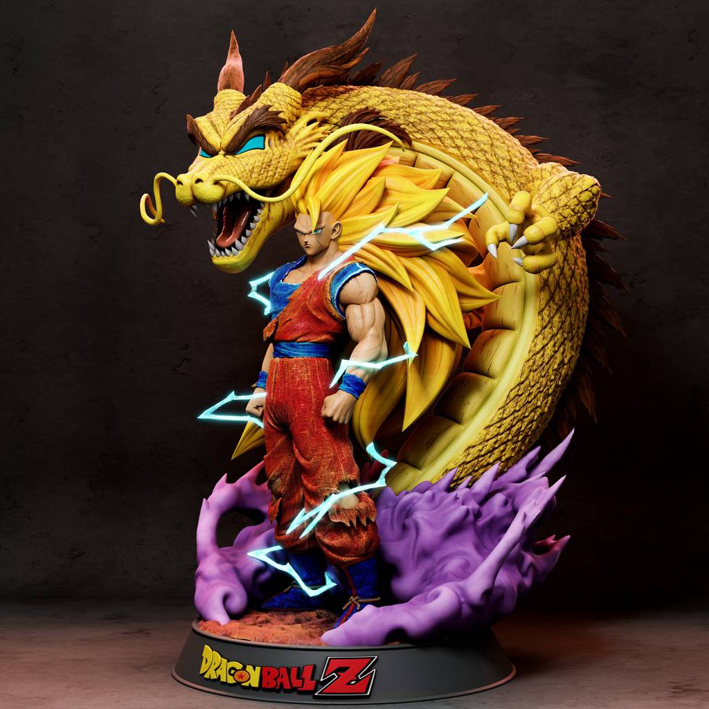 P站图纸印象馆 龙珠 超级赛亚人 悟空 龙珠 超级赛亚人 悟空