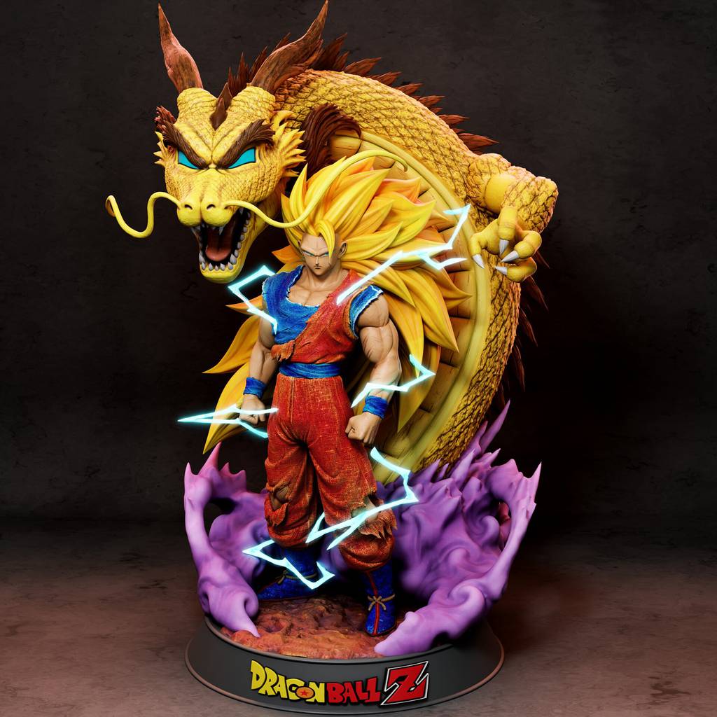 P站图纸印象馆 龙珠 超级赛亚人 悟空 龙珠 超级赛亚人 悟空