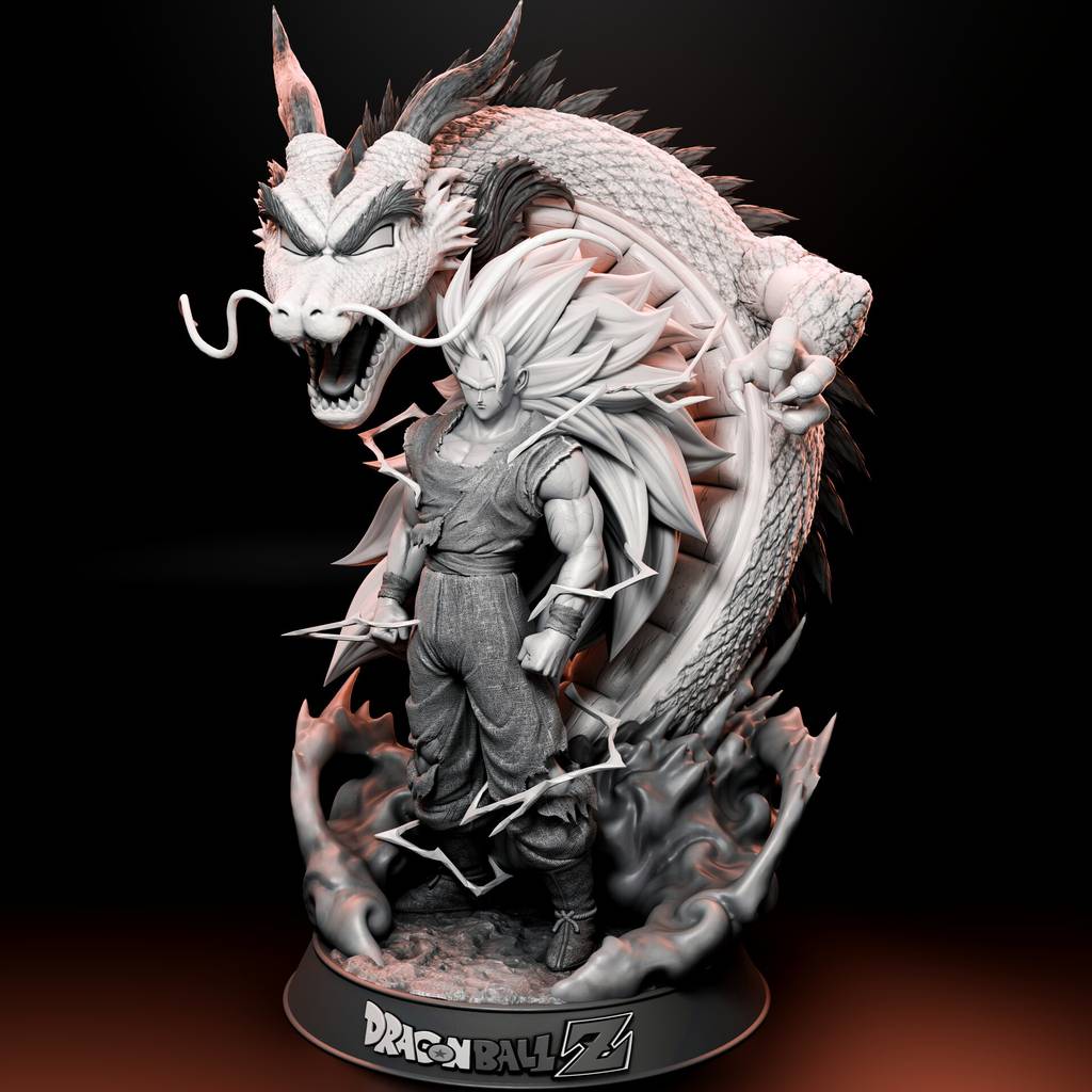 P站图纸印象馆 龙珠 超级赛亚人 悟空 龙珠 超级赛亚人 悟空