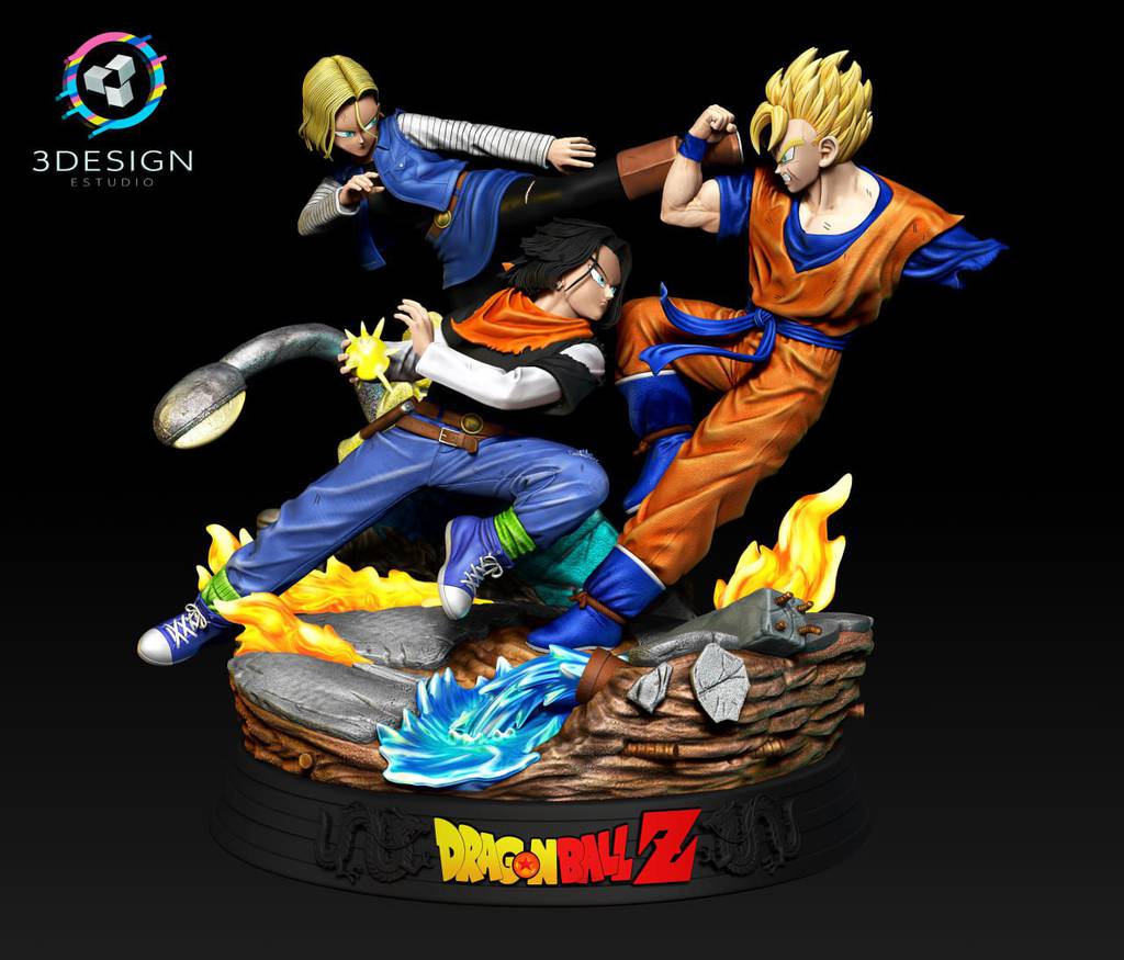 P站图纸印象馆 龙珠 悟空 人造人18号17号 龙珠 悟空 人造人18号17号