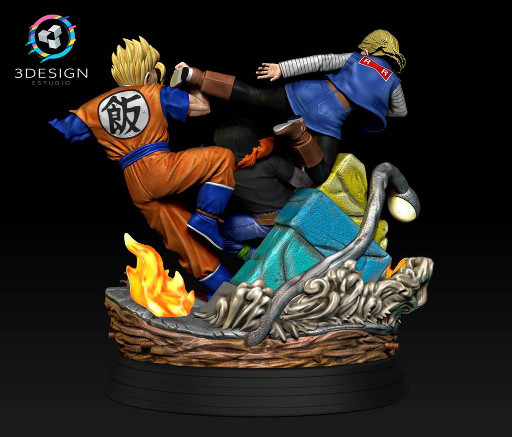 P站图纸印象馆 龙珠 悟空 人造人18号17号 龙珠 悟空 人造人18号17号