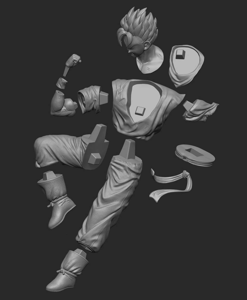 P站图纸印象馆 龙珠 悟空 人造人18号17号 龙珠 悟空 人造人18号17号