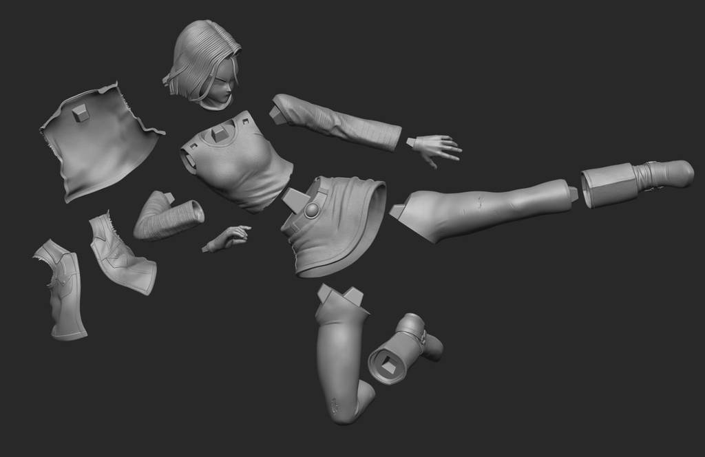 P站图纸印象馆 龙珠 悟空 人造人18号17号 龙珠 悟空 人造人18号17号