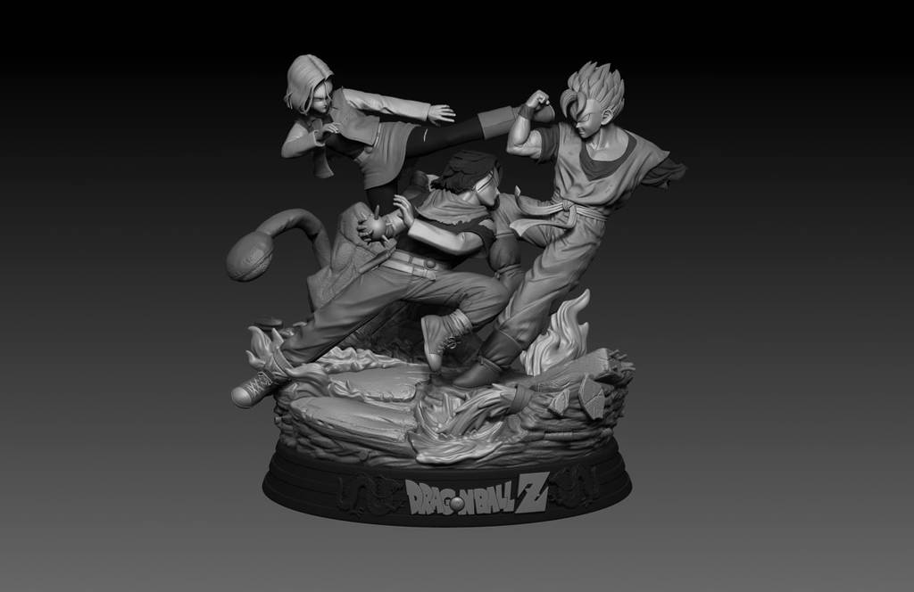 P站图纸印象馆 龙珠 悟空 人造人18号17号 龙珠 悟空 人造人18号17号