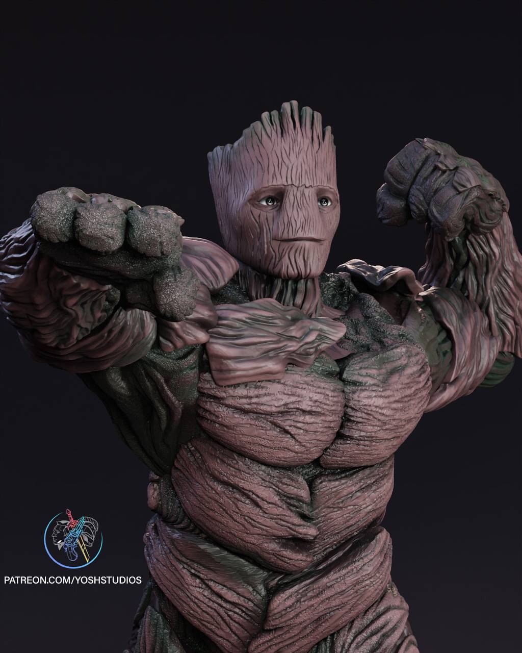 P站图纸印象馆 Yosh 漫威 格鲁特 Yosh 漫威 格鲁特