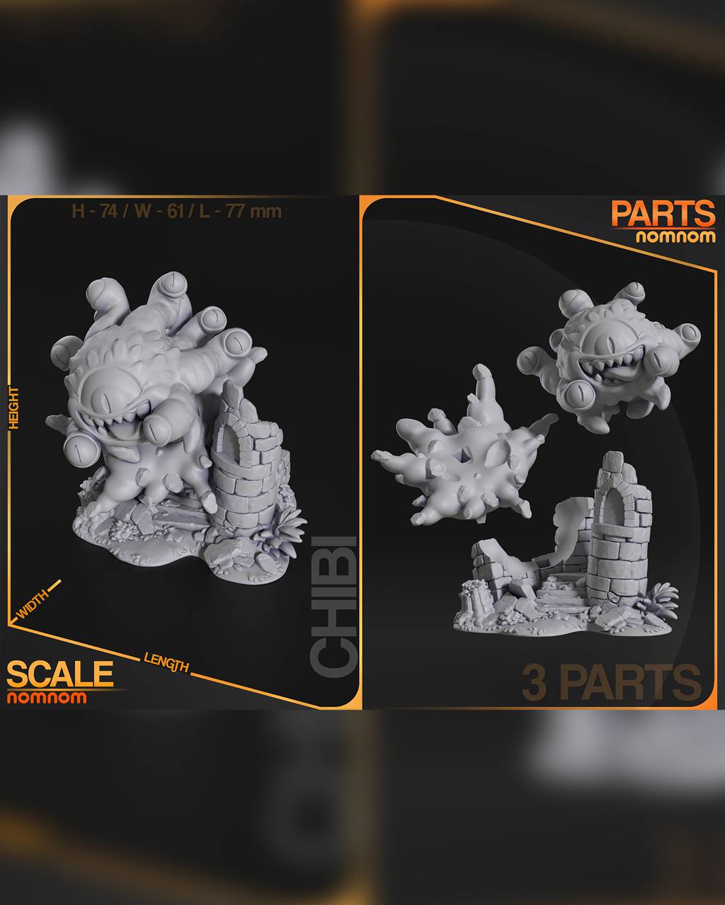 P站图纸印象馆 NomNom 龙与地下城 眼魔 NomNom 龙与地下城 眼魔