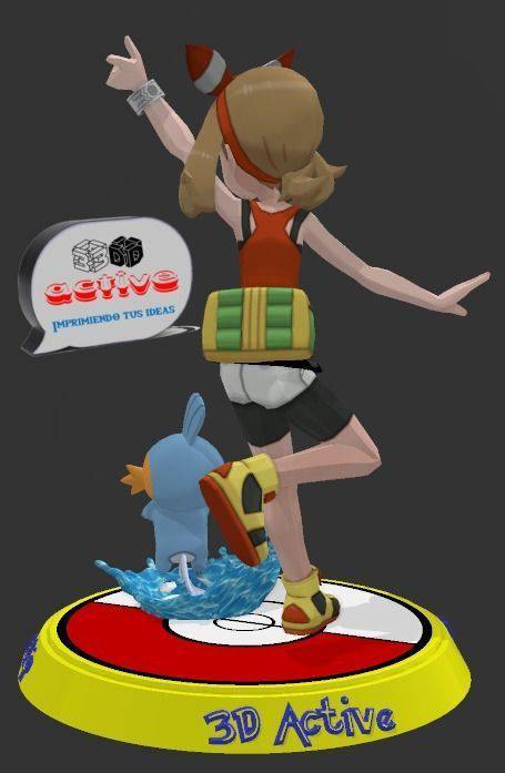 P站图纸印象馆 精灵宝可梦 小遥和水跃鱼 精灵宝可梦 小遥和水跃鱼