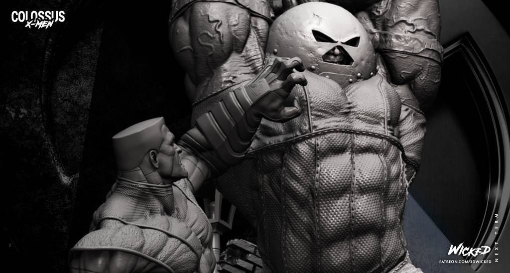 P站图纸印象馆 3DWicked 漫威 钢力士和红坦克 3DWicked 漫威 钢力士和红坦克