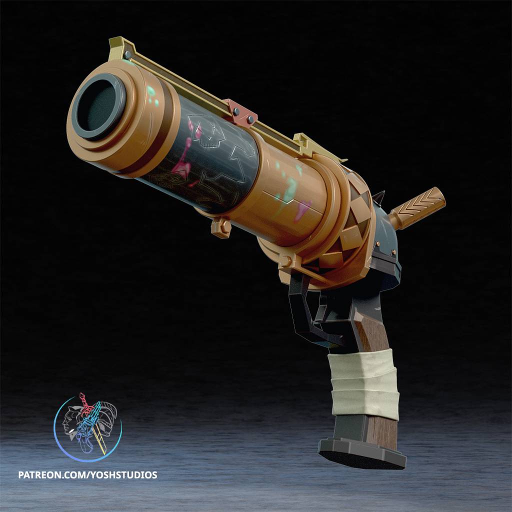 P站图纸印象馆 Yosh 英雄联盟 金克丝的乌兹手枪 Yosh 英雄联盟 金克丝的乌兹手枪