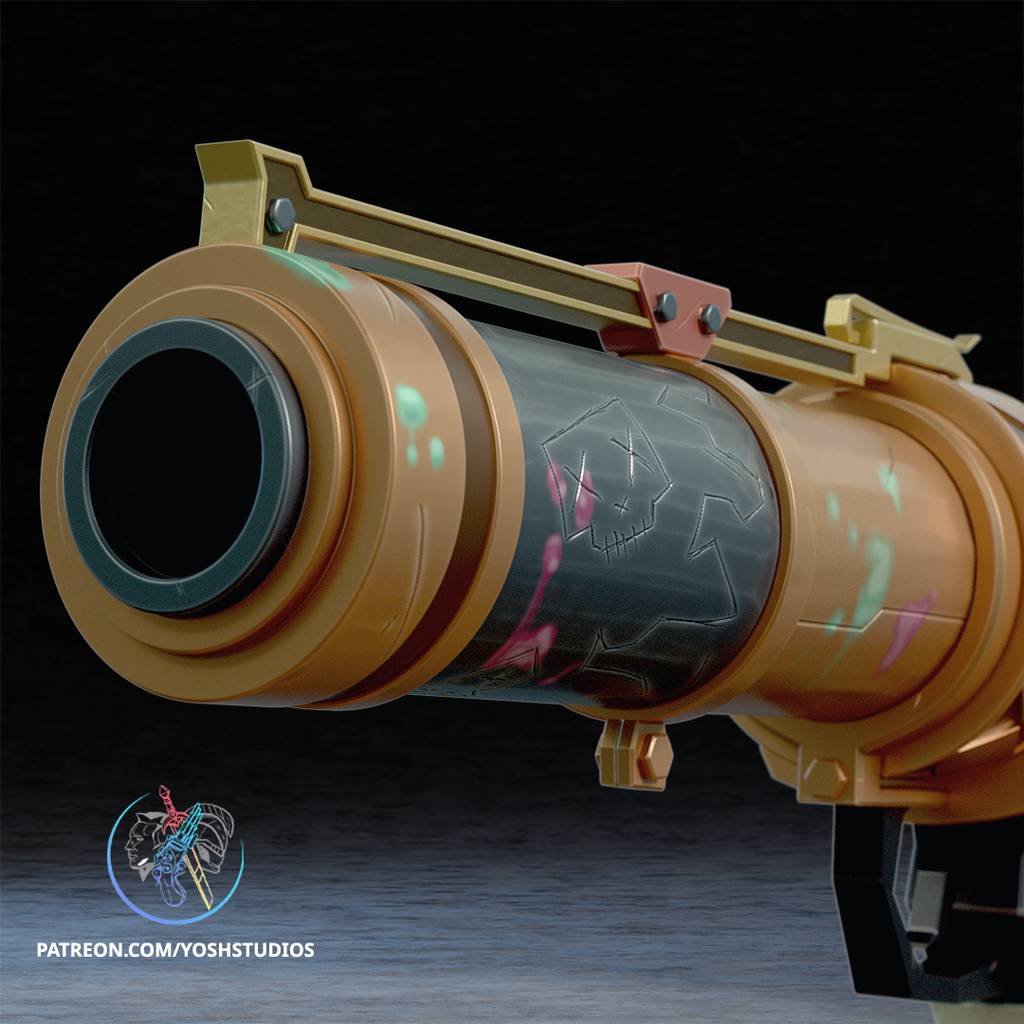 P站图纸印象馆 Yosh 英雄联盟 金克丝的乌兹手枪 Yosh 英雄联盟 金克丝的乌兹手枪