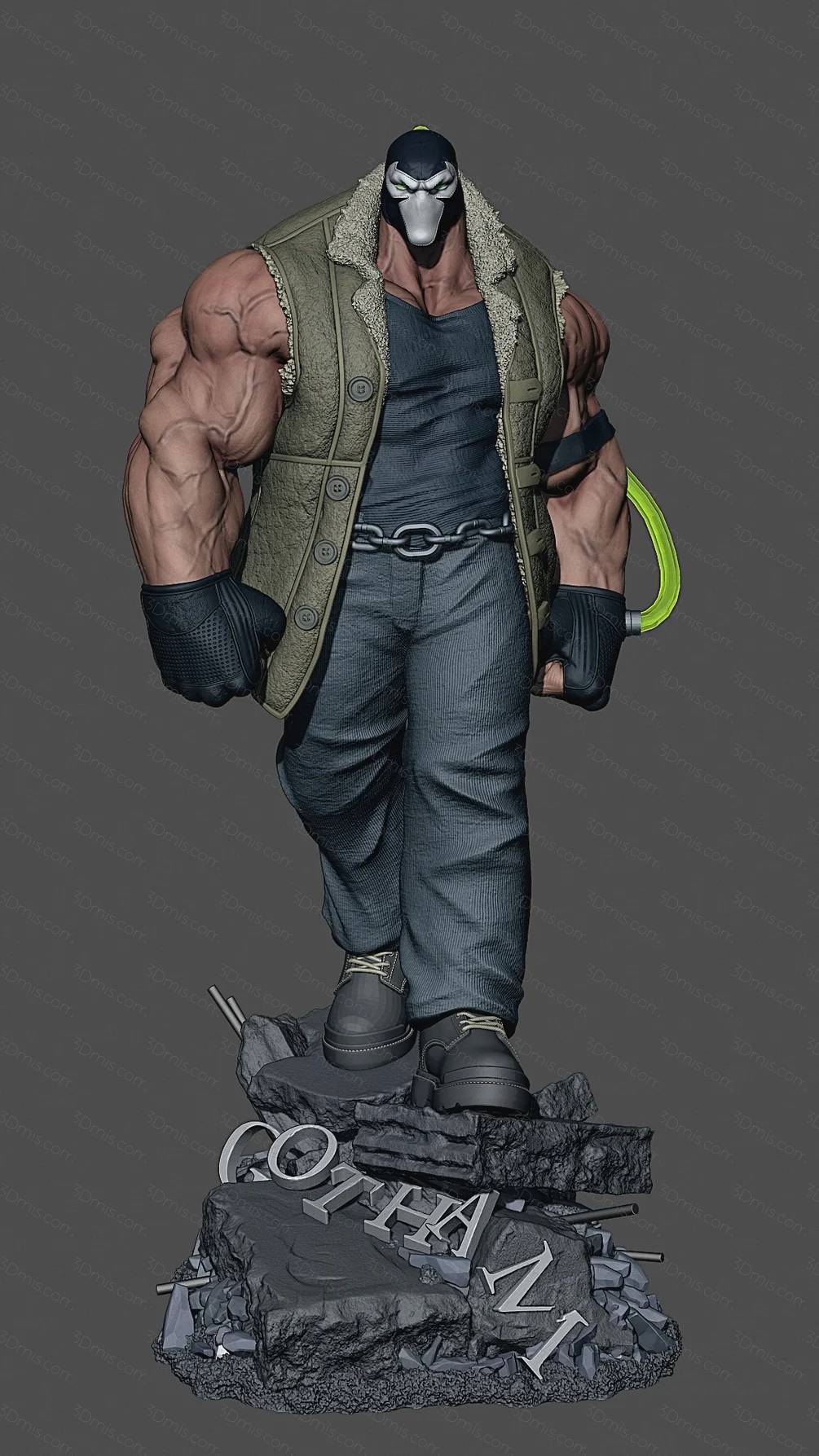 P站图纸印象馆 DC漫画 蝙蝠侠 贝恩 DC漫画 蝙蝠侠 贝恩