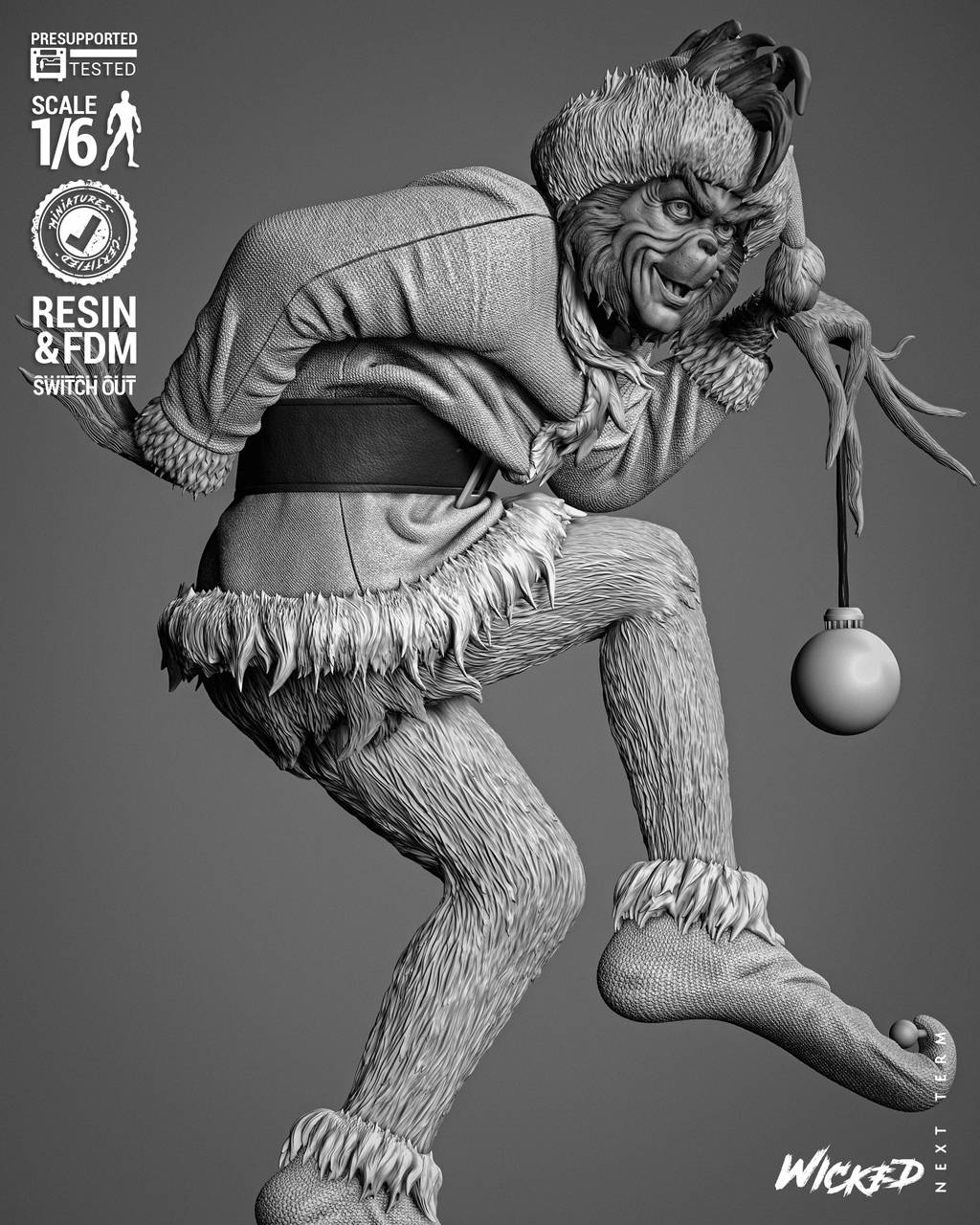 P站图纸印象馆 3DWicked 绿毛怪格林奇、麦克斯和辛迪 3DWicked 绿毛怪格林奇、麦克斯和辛迪