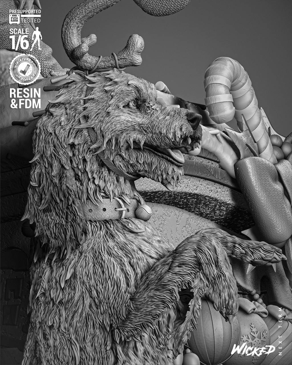 P站图纸印象馆 3DWicked 绿毛怪格林奇、麦克斯和辛迪 3DWicked 绿毛怪格林奇、麦克斯和辛迪