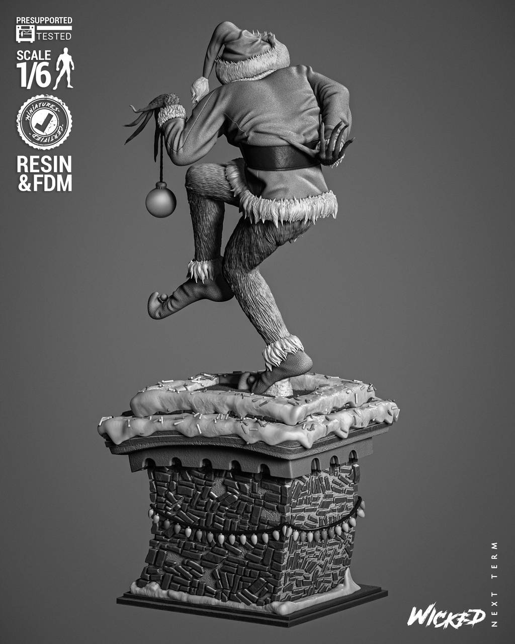 P站图纸印象馆 3DWicked 绿毛怪格林奇 3DWicked 绿毛怪格林奇