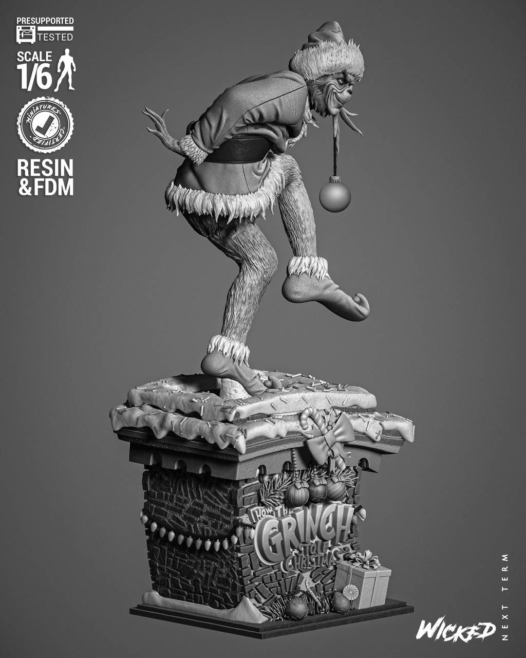 P站图纸印象馆 3DWicked 绿毛怪格林奇 3DWicked 绿毛怪格林奇