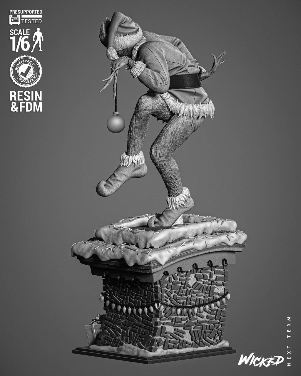 P站图纸印象馆 3DWicked 绿毛怪格林奇 3DWicked 绿毛怪格林奇