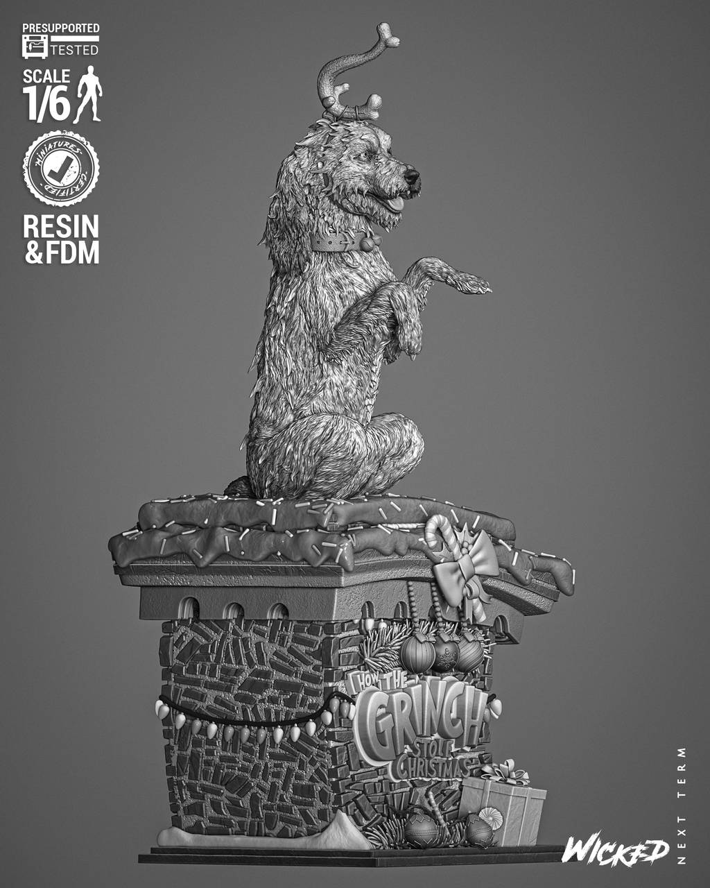 P站图纸印象馆 3DWicked 绿毛怪格林奇 麦克斯 3DWicked 绿毛怪格林奇 麦克斯