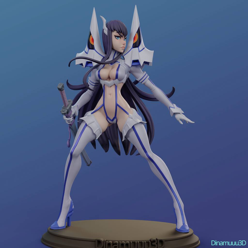 P站图纸印象馆 Dinamuuu 3D 斩服少女 鬼龙院皐月 Dinamuuu 3D 斩服少女 鬼龙院皐月