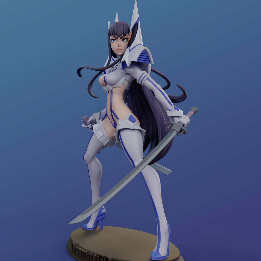 P站图纸印象馆 Dinamuuu 3D 斩服少女 鬼龙院皐月 Dinamuuu 3D 斩服少女 鬼龙院皐月