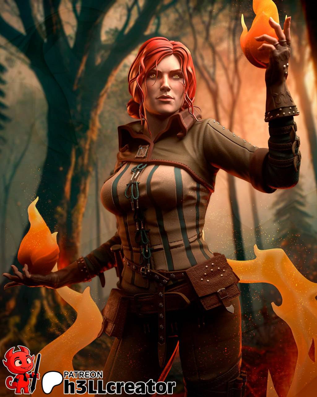 P站图纸印象馆 H3LL 猎魔人 特莉丝‧梅利葛德 H3LL 猎魔人 特莉丝‧梅利葛德