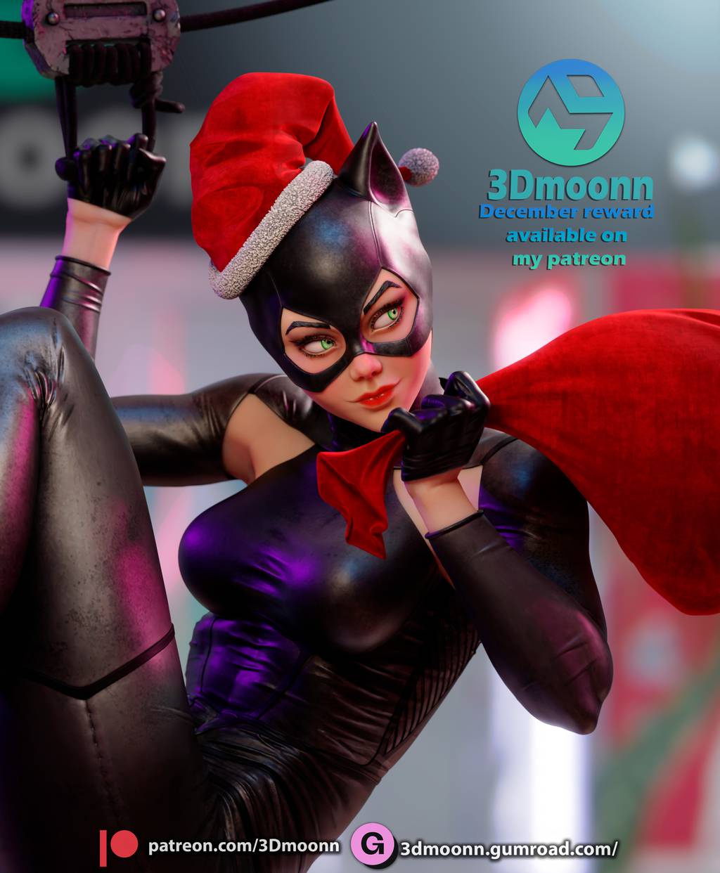 P站图纸印象馆 3Dmoonn DC漫画 猫女 3Dmoonn DC漫画 猫女