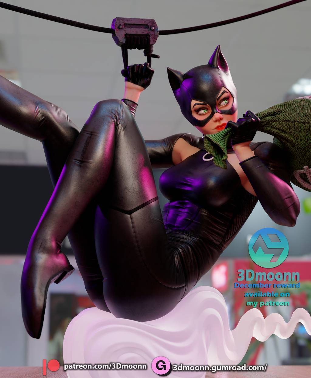 P站图纸印象馆 3Dmoonn DC漫画 猫女 3Dmoonn DC漫画 猫女