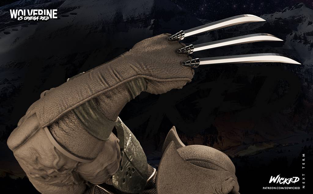 P站图纸印象馆 3DWicked 漫威 金钢狼 3DWicked 漫威 金钢狼