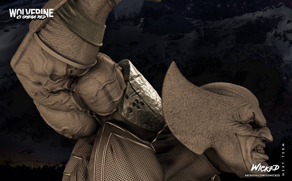 P站图纸印象馆 3DWicked 漫威 金钢狼 3DWicked 漫威 金钢狼