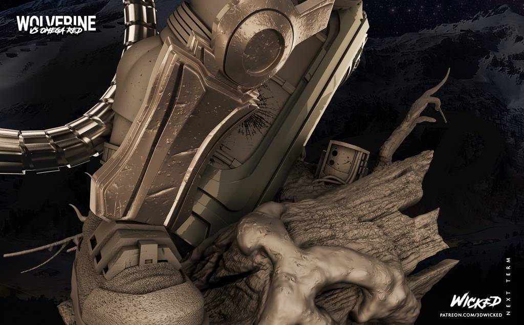 P站图纸印象馆 3DWicked 漫威 红色欧米伽 3DWicked 漫威 红色欧米伽