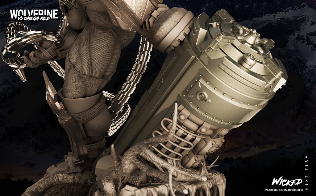 P站图纸印象馆 3DWicked 漫威 红色欧米伽 3DWicked 漫威 红色欧米伽