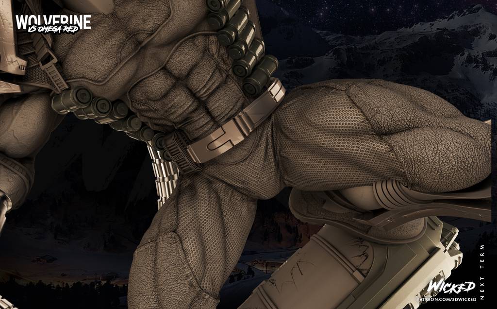 P站图纸印象馆 3DWicked 漫威 红色欧米伽 3DWicked 漫威 红色欧米伽