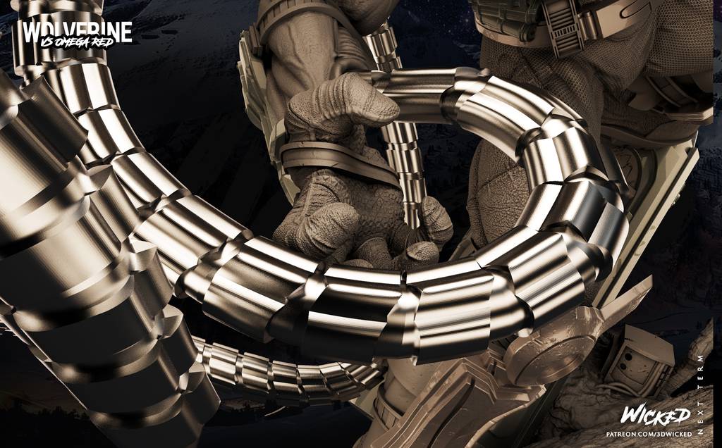 P站图纸印象馆 3DWicked 漫威 红色欧米伽 3DWicked 漫威 红色欧米伽