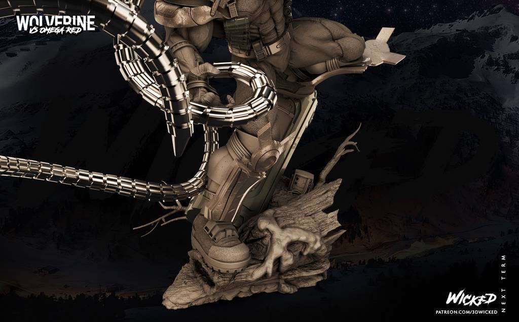 P站图纸印象馆 3DWicked 漫威 红色欧米伽 3DWicked 漫威 红色欧米伽