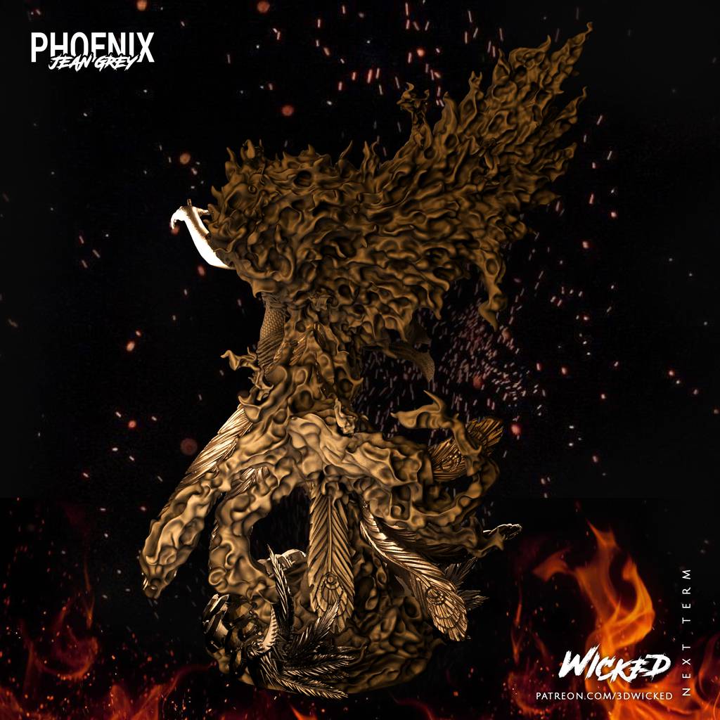 P站图纸印象馆 3DWicked 漫威 凤凰女 3DWicked 漫威 凤凰女