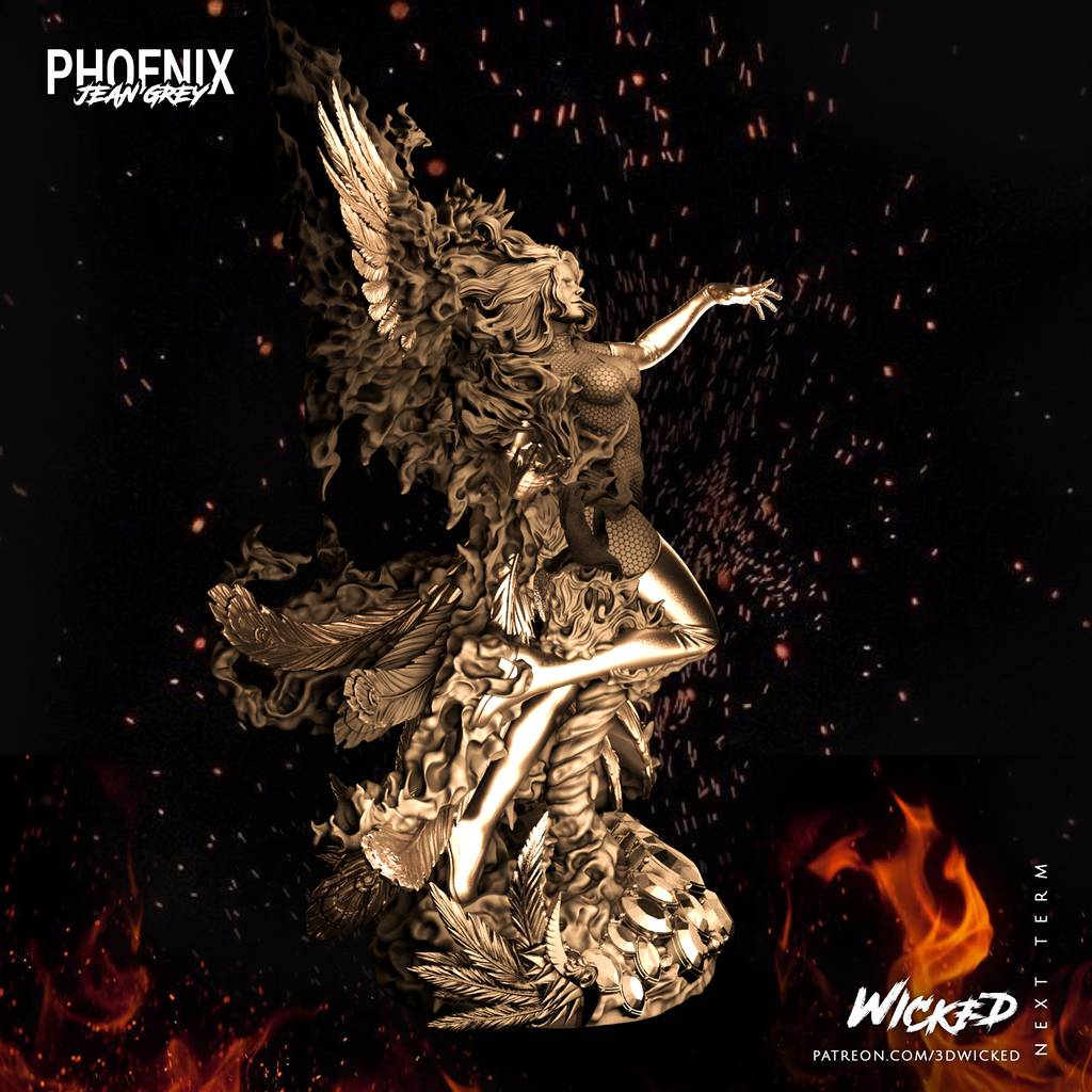 P站图纸印象馆 3DWicked 漫威 凤凰女 3DWicked 漫威 凤凰女