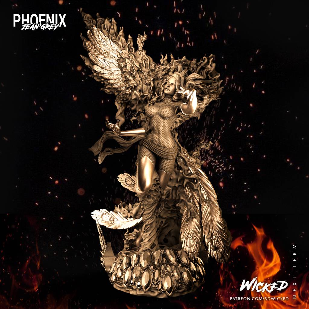 P站图纸印象馆 3DWicked 漫威 凤凰女 3DWicked 漫威 凤凰女