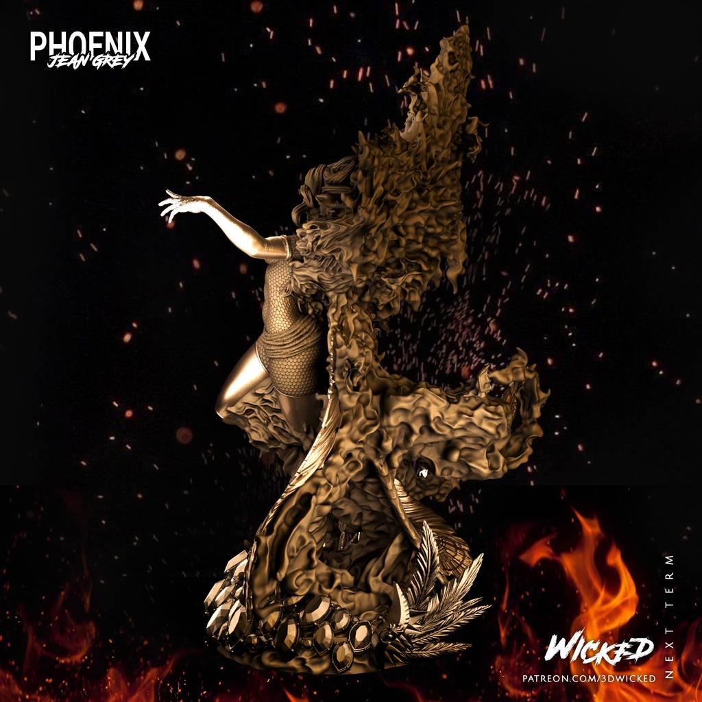 P站图纸印象馆 3DWicked 漫威 凤凰女 3DWicked 漫威 凤凰女