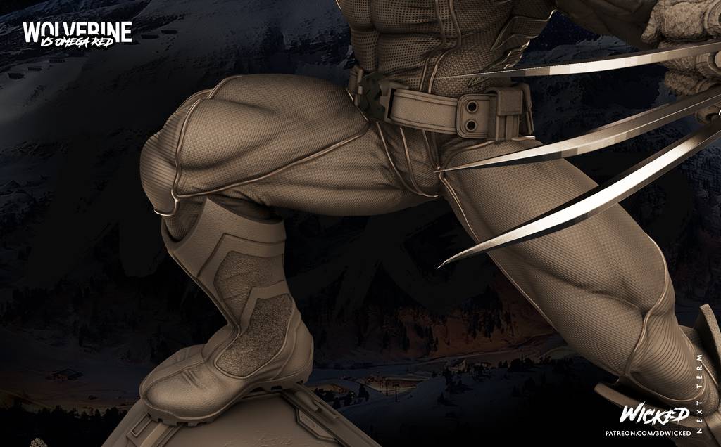 P站图纸印象馆 3DWicked 漫威 金钢狼对战红色欧米伽 3DWicked 漫威 金钢狼对战红色欧米伽