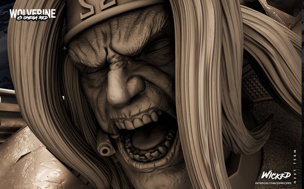 P站图纸印象馆 3DWicked 漫威 金钢狼对战红色欧米伽 3DWicked 漫威 金钢狼对战红色欧米伽
