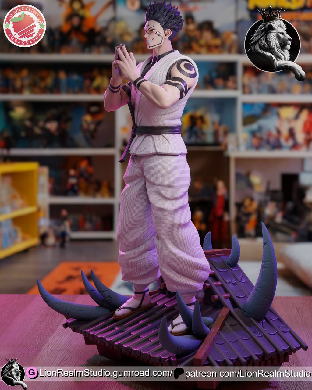 P站图纸印象馆 LionRealm 咒术回战 两面宿傩 LionRealm 咒术回战 两面宿傩