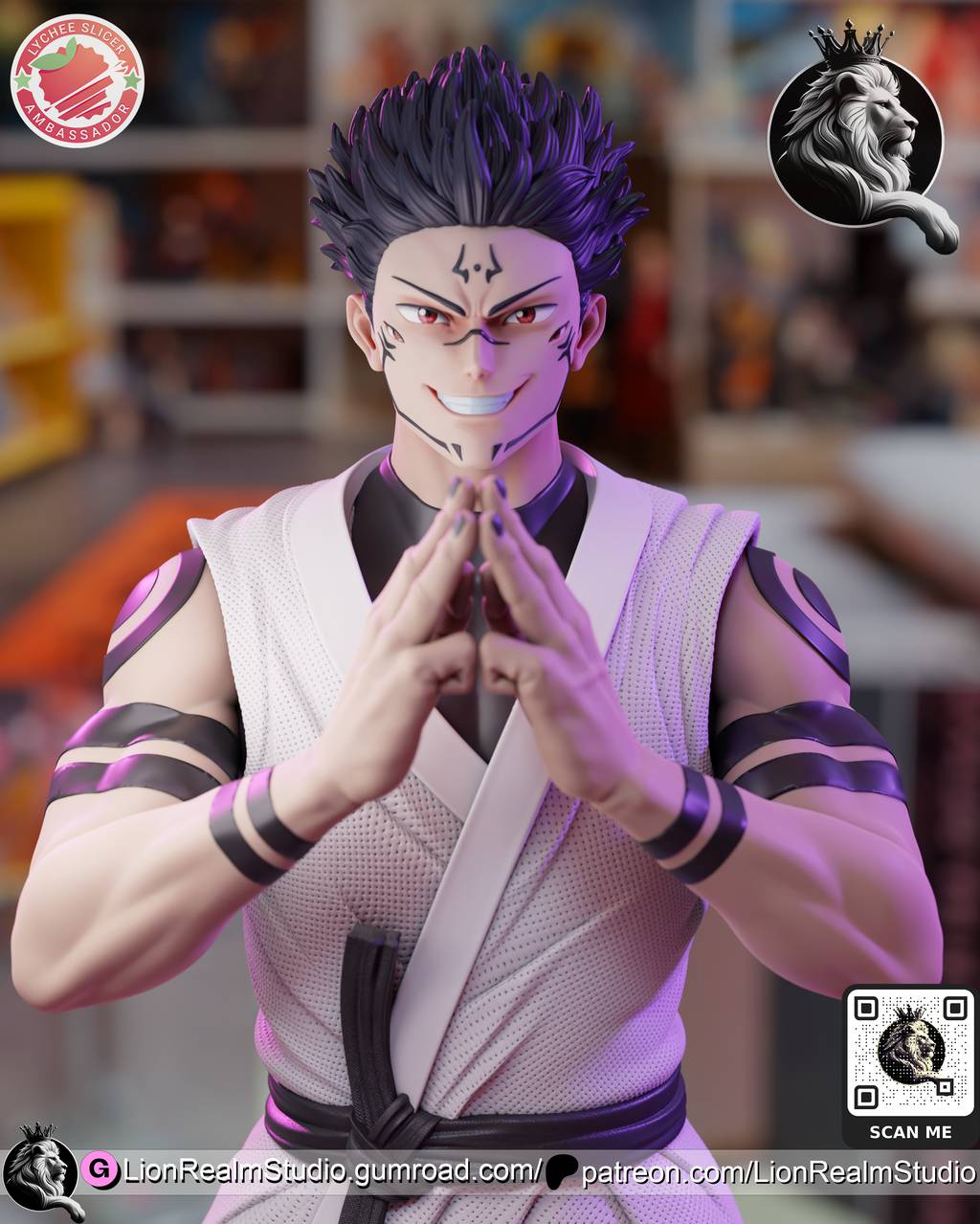 P站图纸印象馆 LionRealm 咒术回战 两面宿傩 LionRealm 咒术回战 两面宿傩