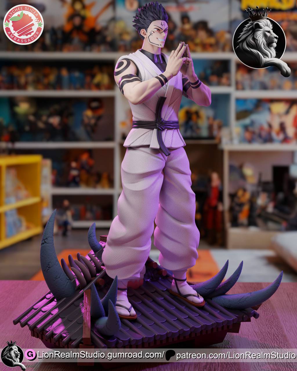 P站图纸印象馆 LionRealm 咒术回战 两面宿傩 LionRealm 咒术回战 两面宿傩