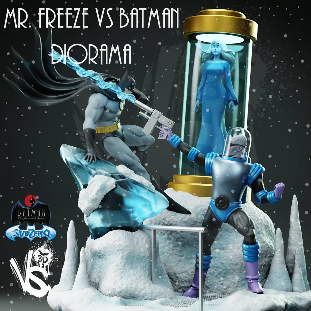 P站图纸印象馆 DC漫画 蝙蝠侠大战急冻人 DC漫画 蝙蝠侠大战急冻人