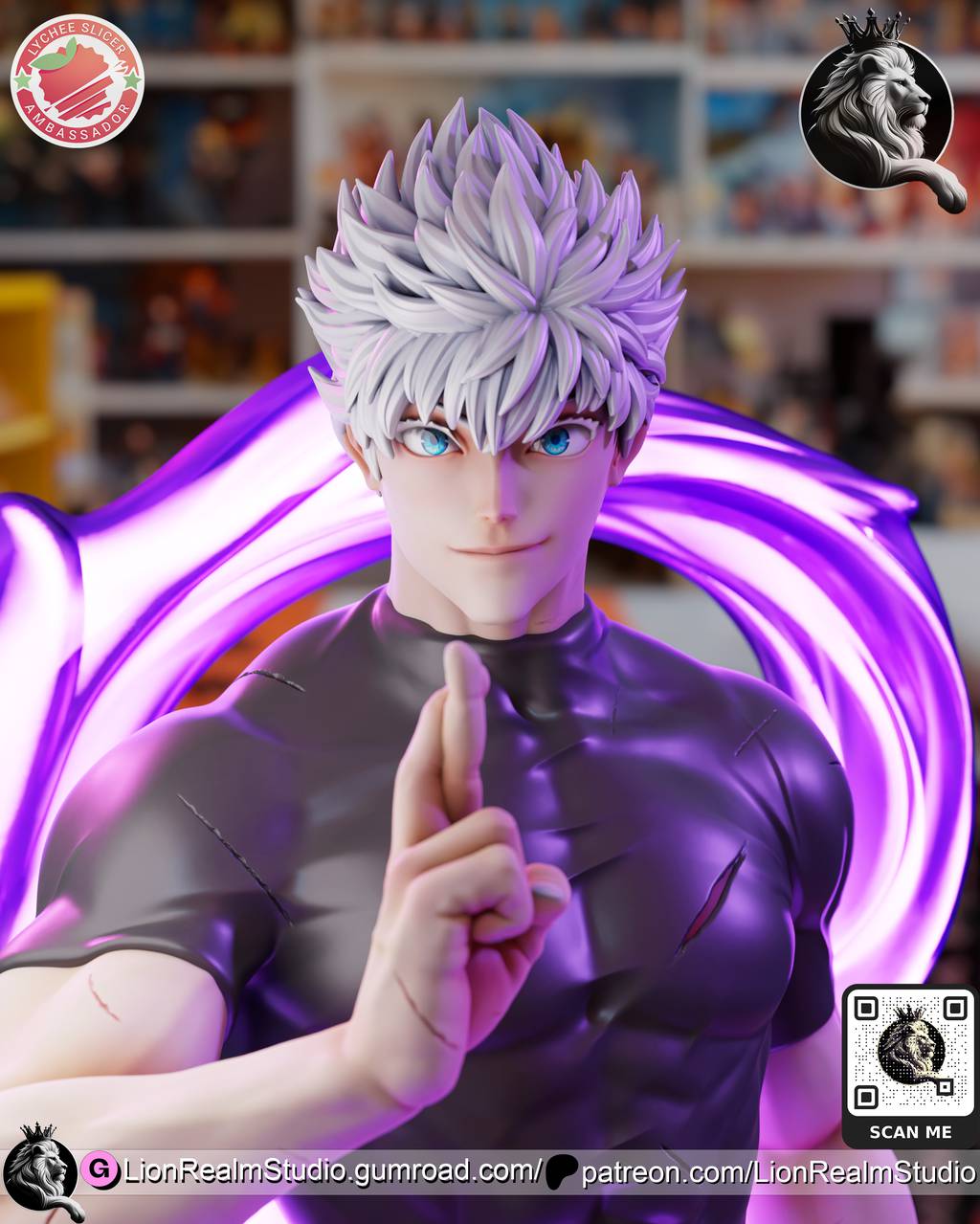 P站图纸印象馆 LionRealm 咒术回战 五条悟 LionRealm 咒术回战 五条悟