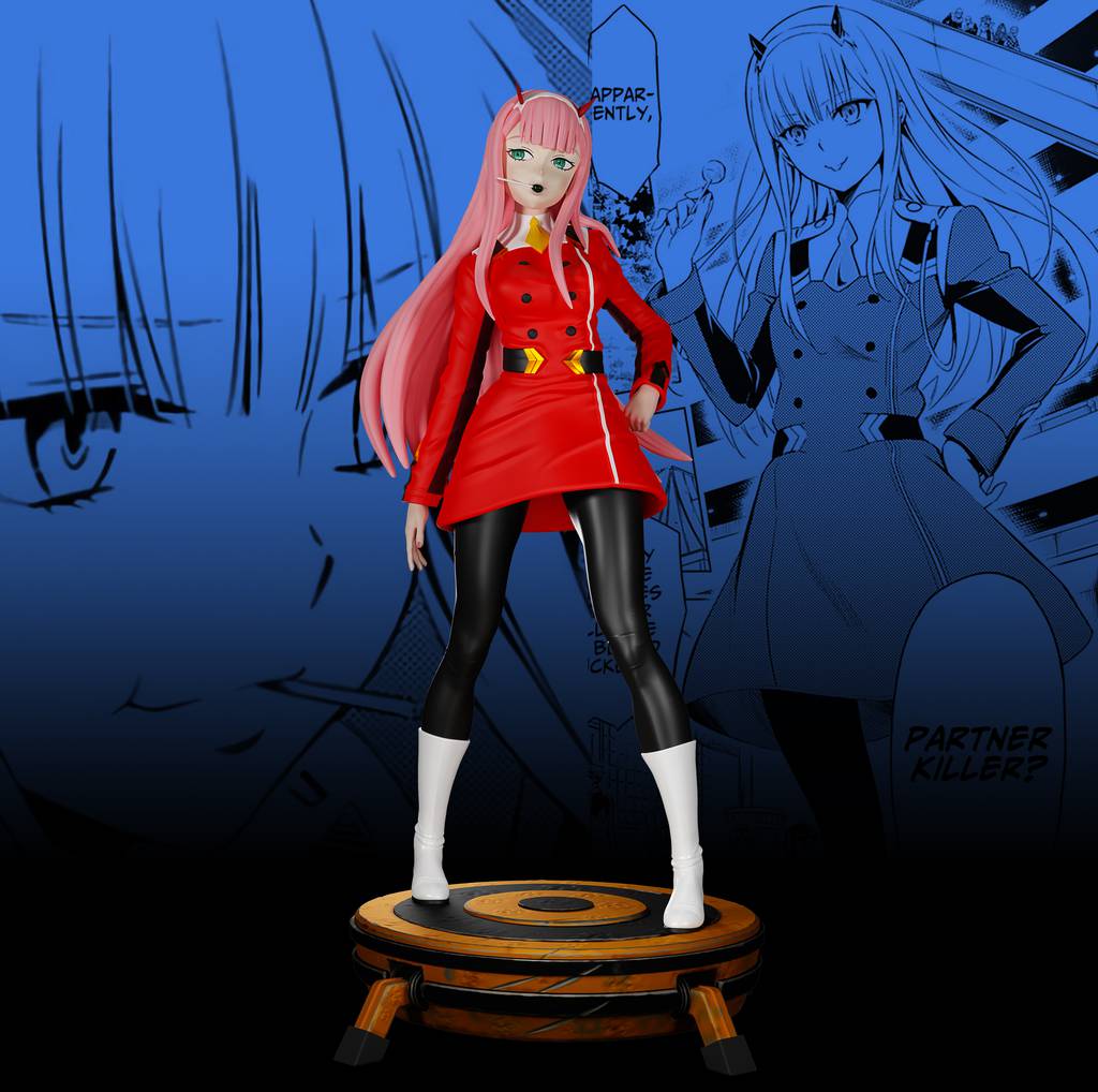 P站图纸印象馆 亲爱的弗兰克斯 零二 亲爱的弗兰克斯 零二