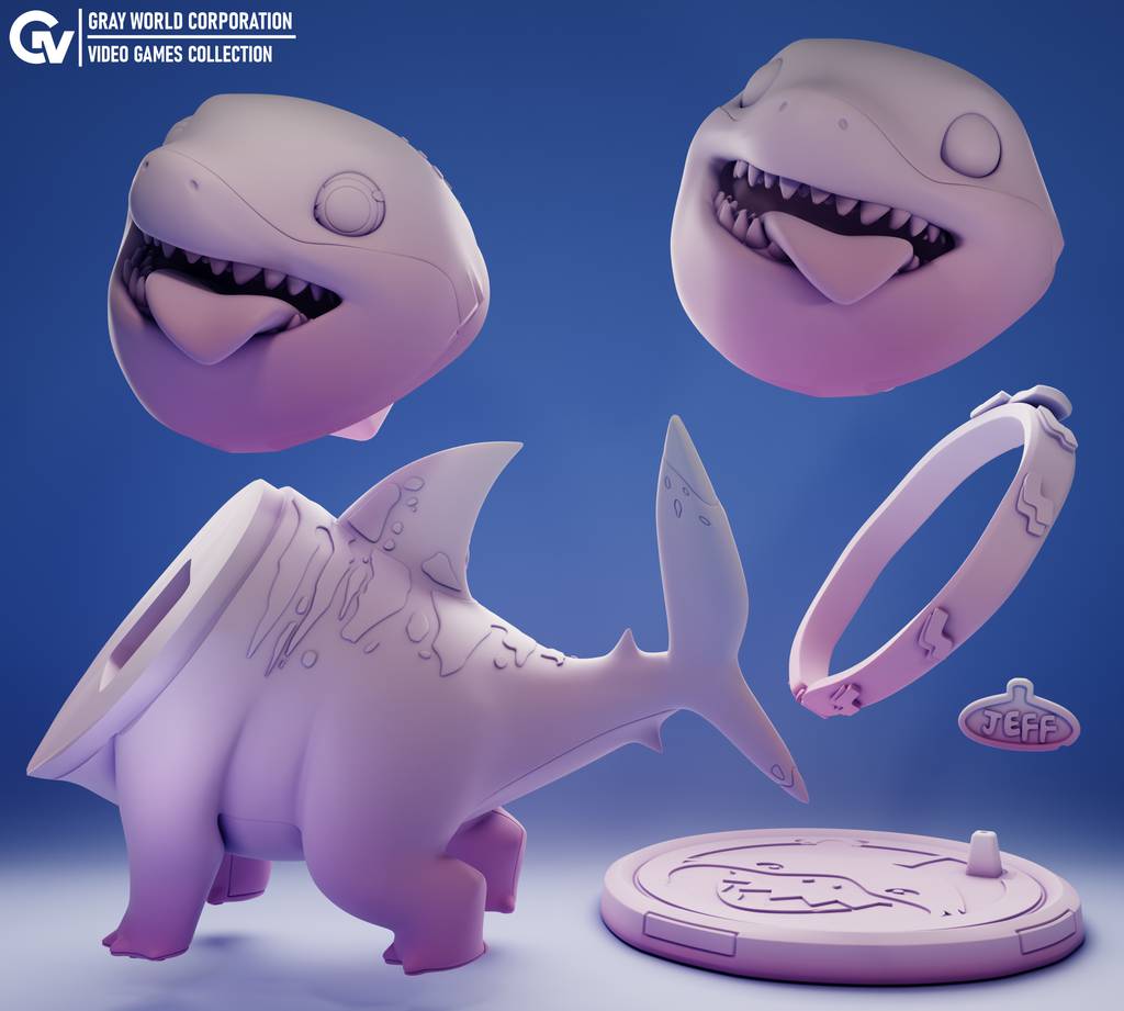 P站图纸印象馆 GrayWorld 漫威 陆地鲨鱼杰夫 GrayWorld 漫威 陆地鲨鱼杰夫