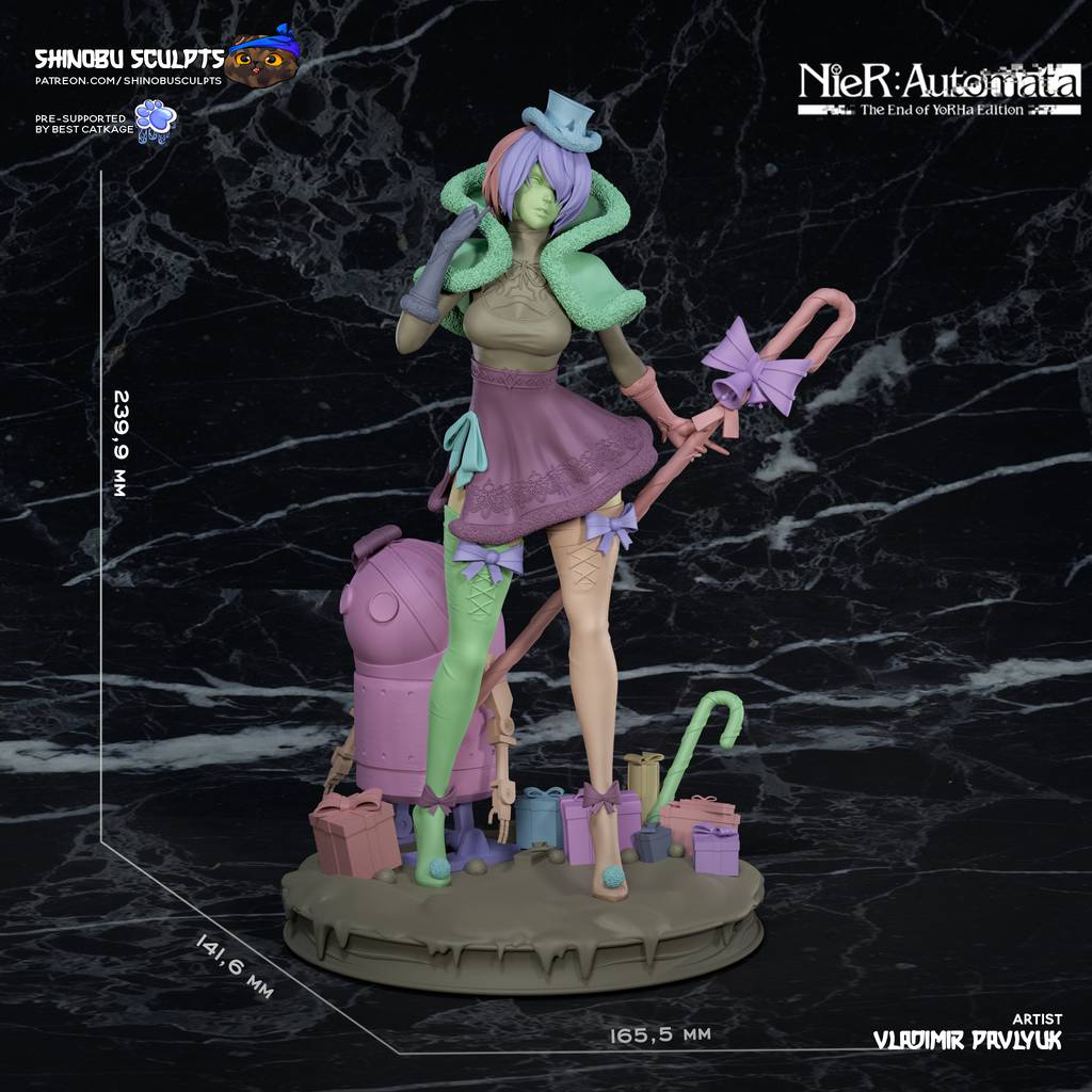 P站图纸印象馆 Shinobu Sculpts 尼尔 机械纪元 2B Shinobu Sculpts 尼尔 机械纪元 2B