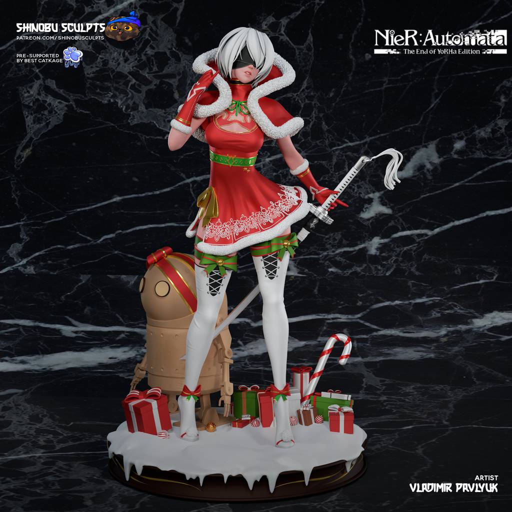 P站图纸印象馆 Shinobu Sculpts 尼尔 机械纪元 2B Shinobu Sculpts 尼尔 机械纪元 2B